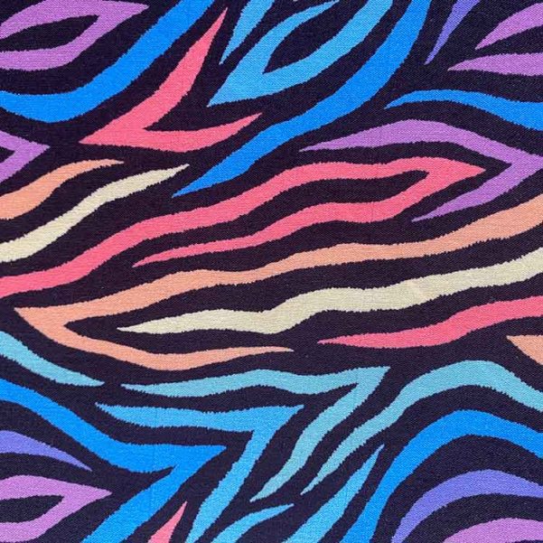 Tela Cebra Multicolor