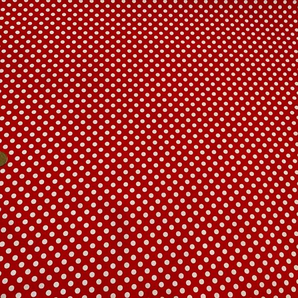 Popelín Lunar Rojo