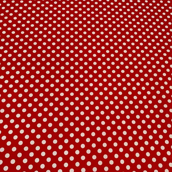 Popelín Rojo Lunar