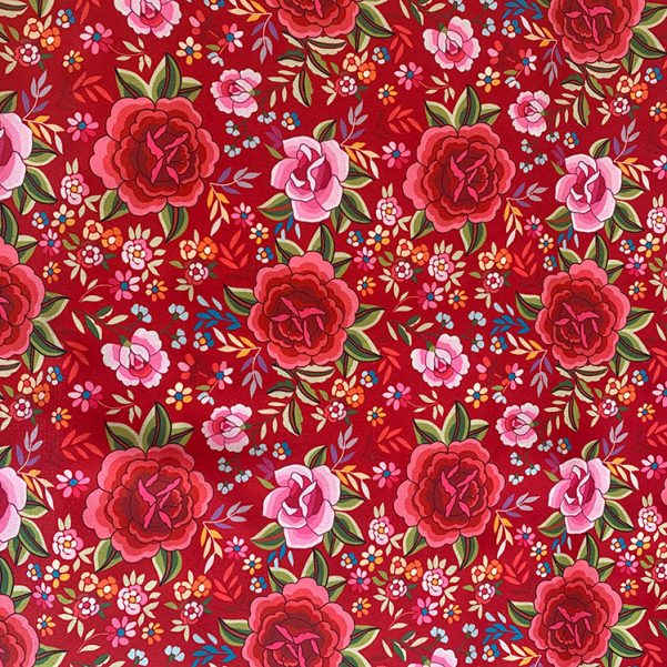 Châle En Soie Rouge Brodé De Fleurs - Mantón De Manila - Pièce De Collection - Neuf Sans étiquettes