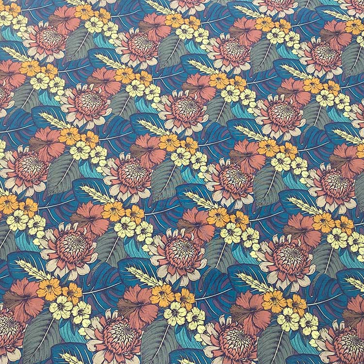Tela De Flores De Flamenca