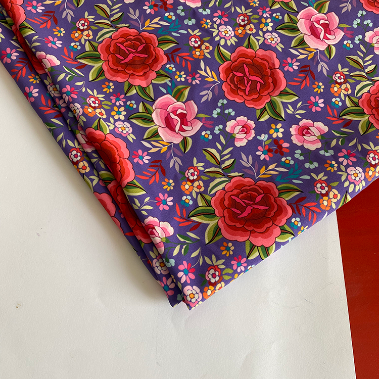 Crepe De Mantón De Manila Morado.