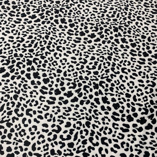 Tela De Leopardo Negro Y Blanco