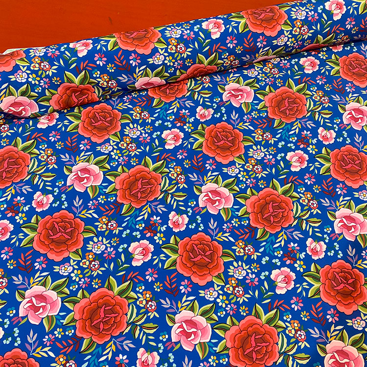 Tela De Manton Azul