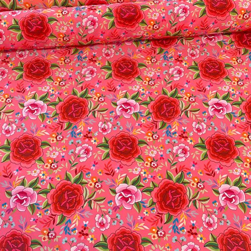 Tela De Manton De Manila Rosa