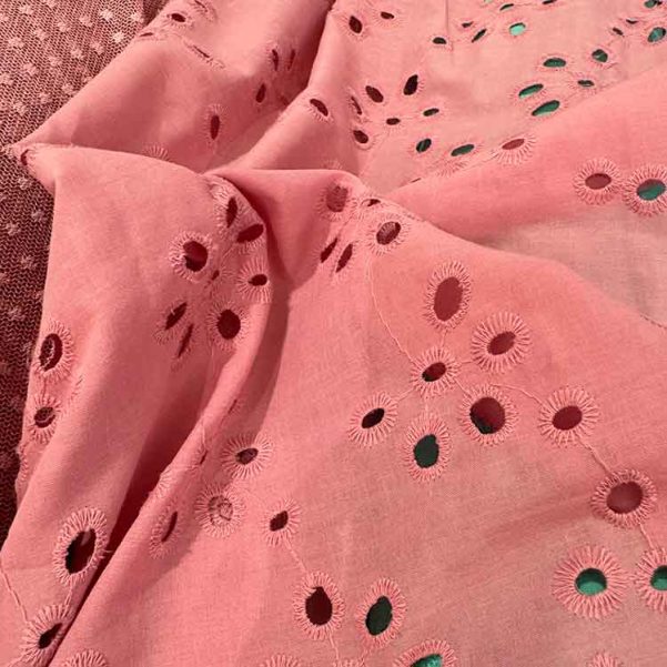 Tela Perforada Rosa Nude