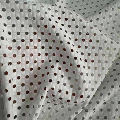 Tela De Rejilla Blanca Lycra