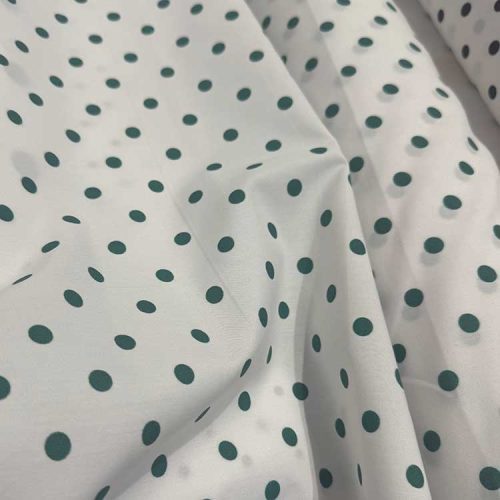 Tela De Flamenca Lunares Verdes