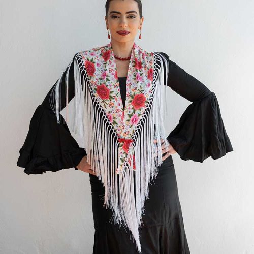 Mantoncillo Bordado Blanco