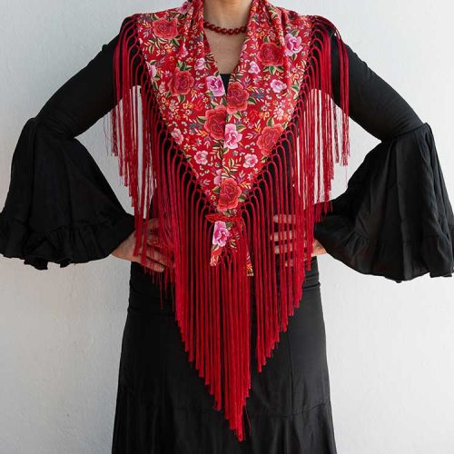 Mantoncillo Rojo Flamenca