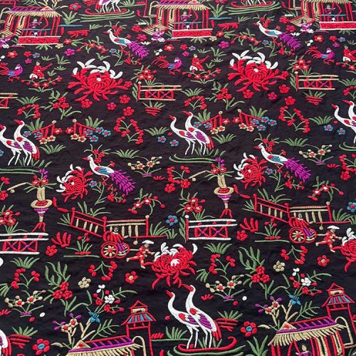 Tela Bordada Chinesca