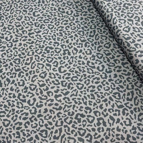 Tela De Leopardo Gris