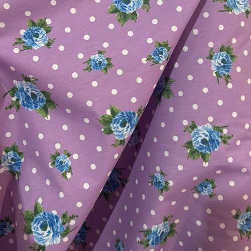 Tela Flores Lila