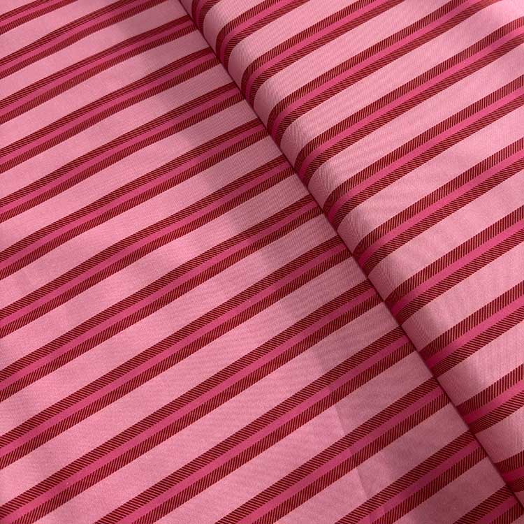 Tela Rayas Rosa Y Rojo