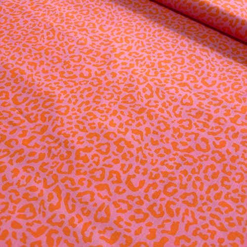 Tela Animal Print Fondo Rosa Chicle