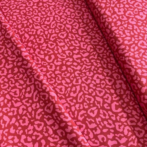 Tela Animal Print Rosa Leopardo.