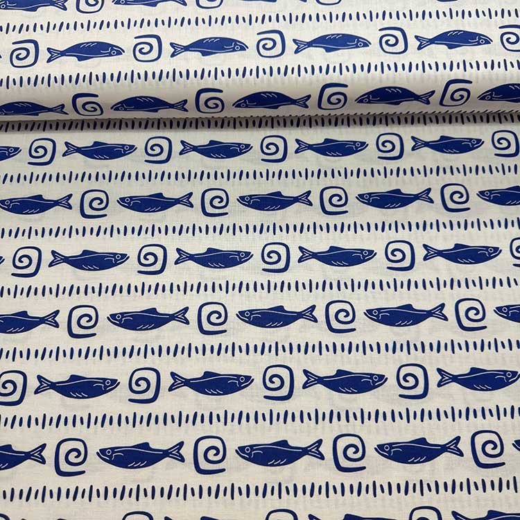 Popelín De Algodón Sardinas. - Imagen 3