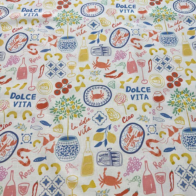 Tela Dibujos Colores