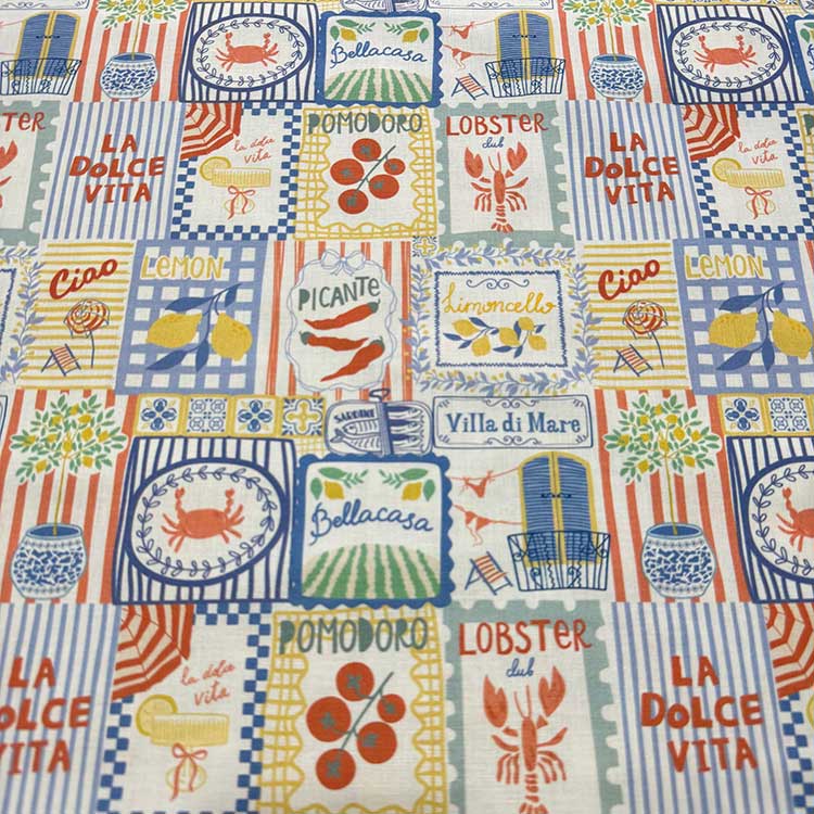 Tela Dolce Vita Lobster Color