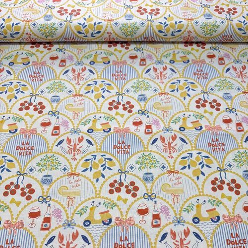 Tela Dolce Vita Estampados Lineas Color
