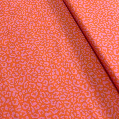 Tela De Leopardo Naranja