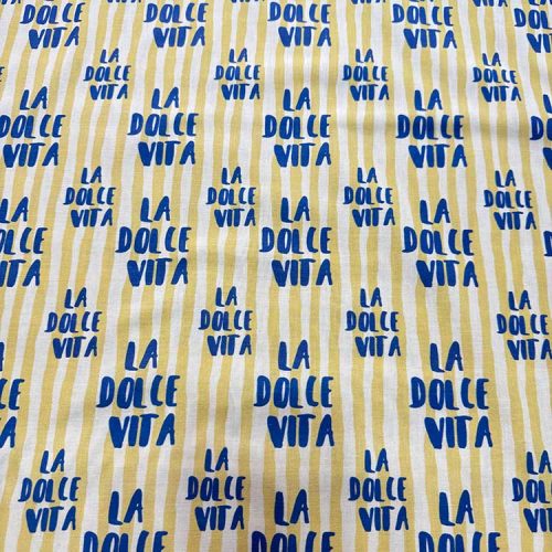 Tela Rayas Verano Azul