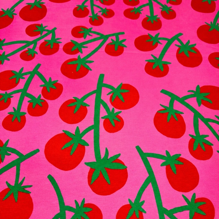 Semilino Tomates Fondo Rosa. - Imagen 5